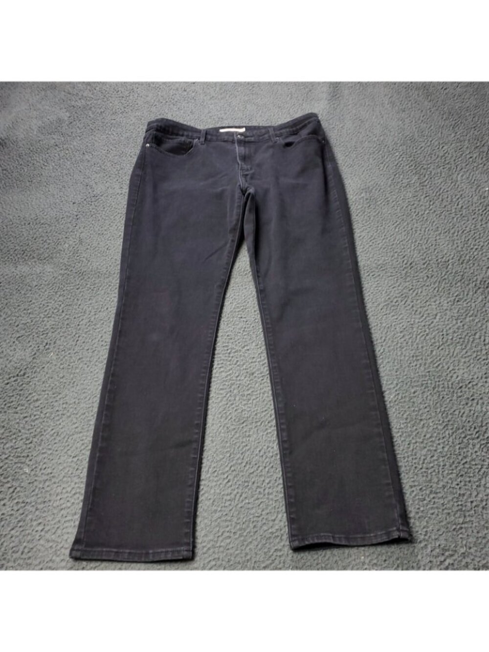 Levis 712 Slim Fit Jeans Womens 33 x32 Cotton Denim Black Casual y2K Elastane